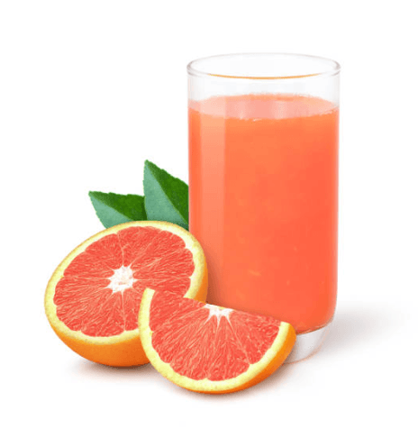 Organic pink grapefruit juice