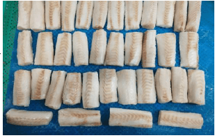 Pacific cod fillet skinless 100/120g - MSC frozen