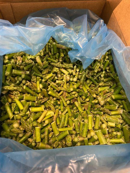 IQF blanched green Asparagus T&C Grade S