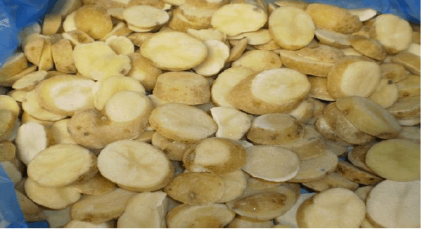 Pommes de terre tranche surgelées