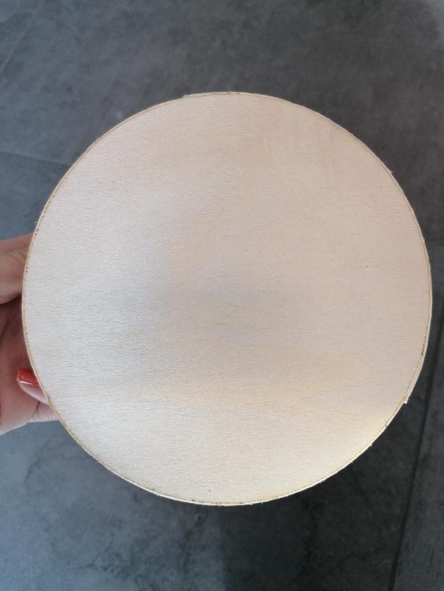 Barquette bois ronde + papier DIA 150/35mm
